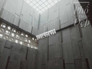 Giếng trời ốp đa mài thô bào đa quy cách 23 Giếng trời ốp đa mài thô bào đa quy cách
