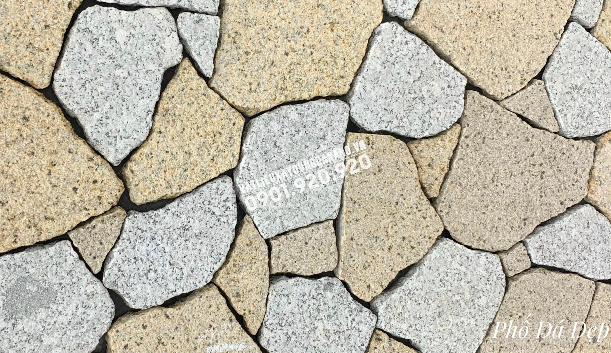 Đá Rối Granite 2 Màu Ốp Tường - Phố Đá Đẹp