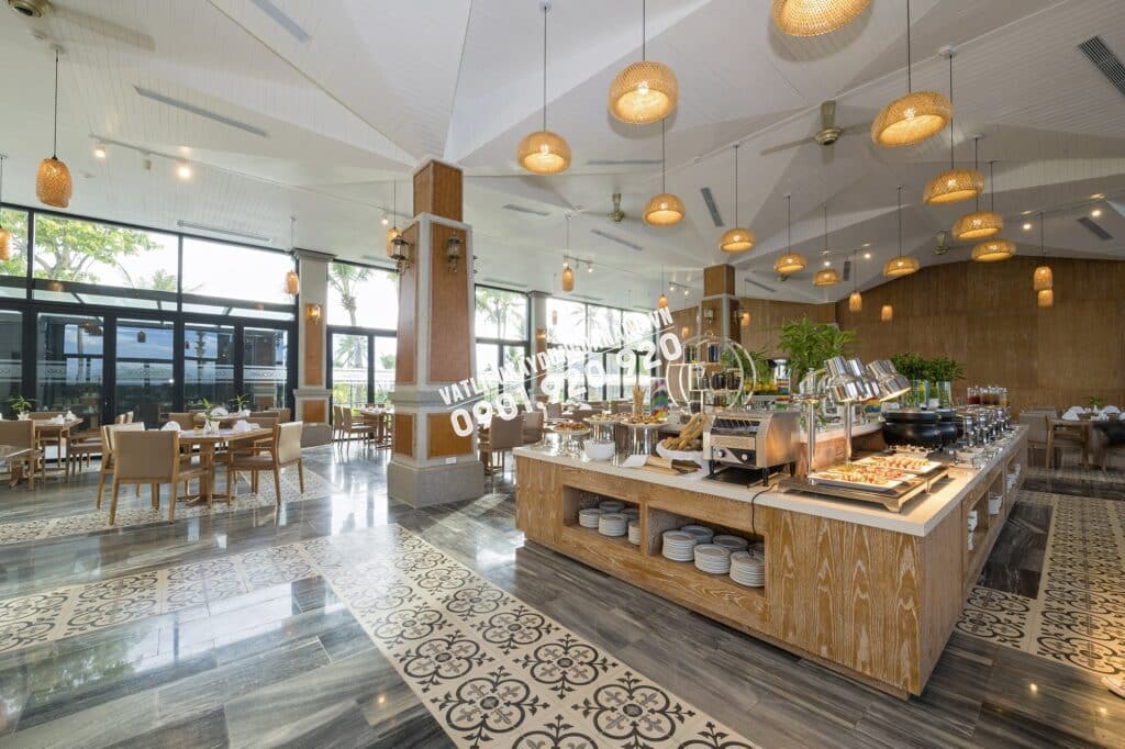 Đá sọc dưa ốp lát được ứng dụng vào công trình resort CocoLand Quảng Ngãi