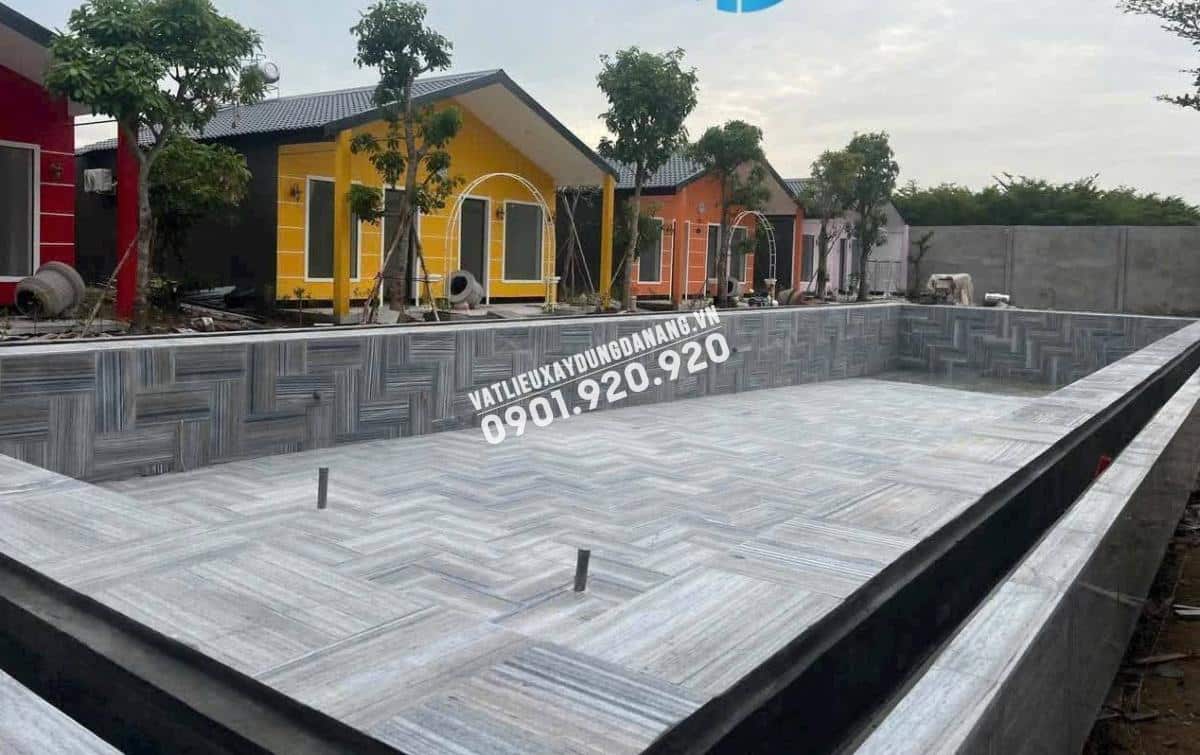 Đá sọc dưa trang trí hồ bơi