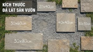 kich thuoc da lat san vuon Tdofyn 5 Kích thước đá lát sân vườn