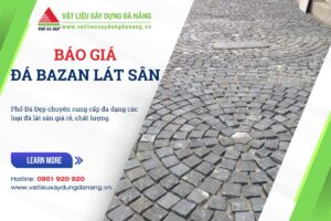 Báo giá đá bazan lát sân vườn