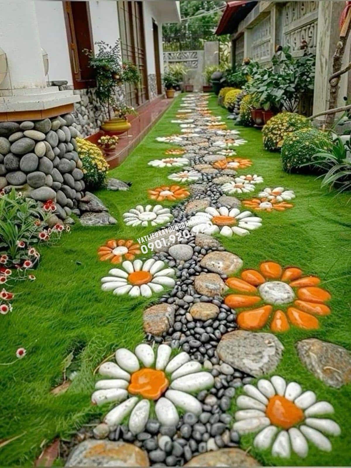 Mẫu lối đi sân vườn đẹp