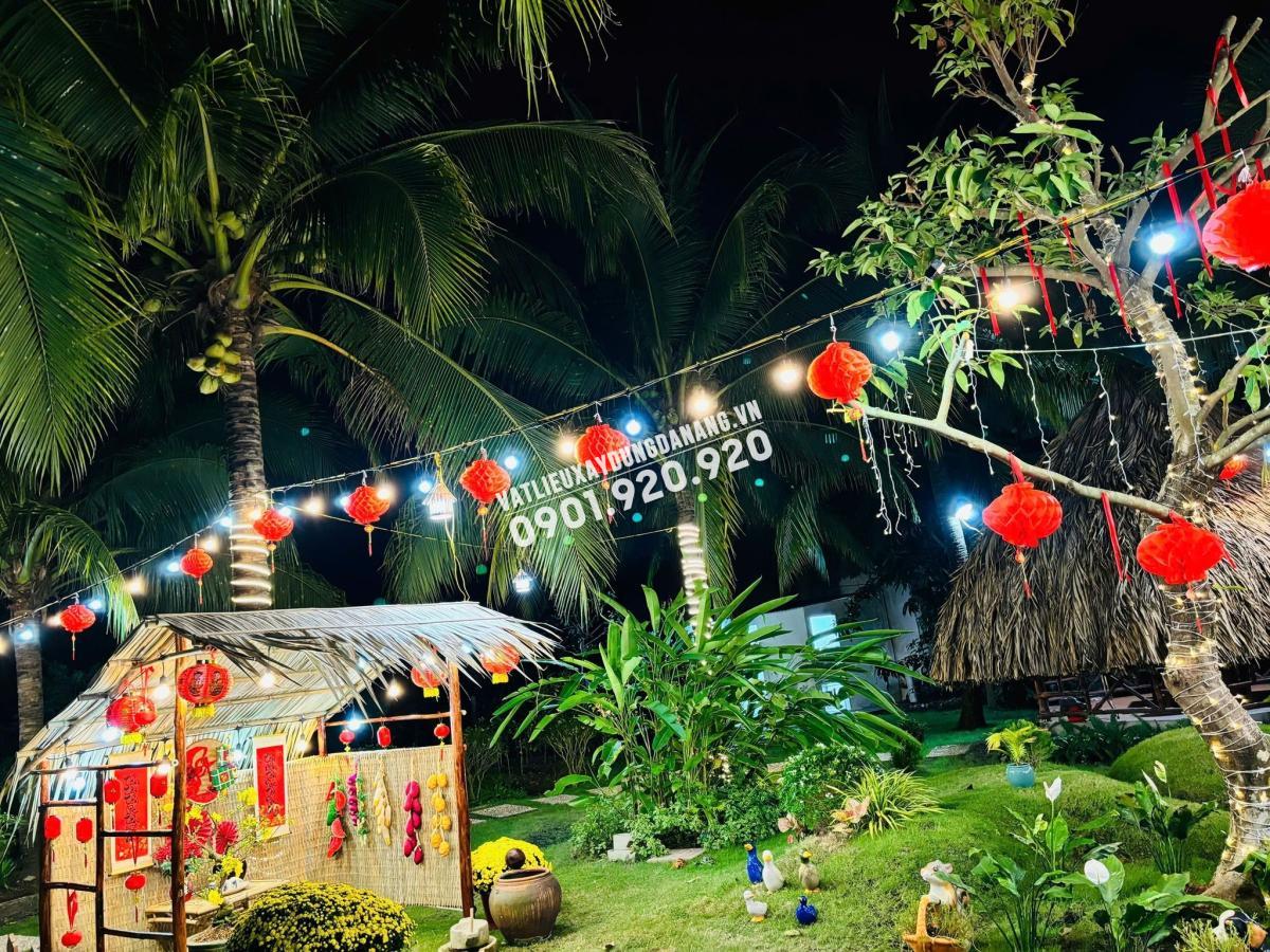 Thiết kế sân vườn ngày Tết