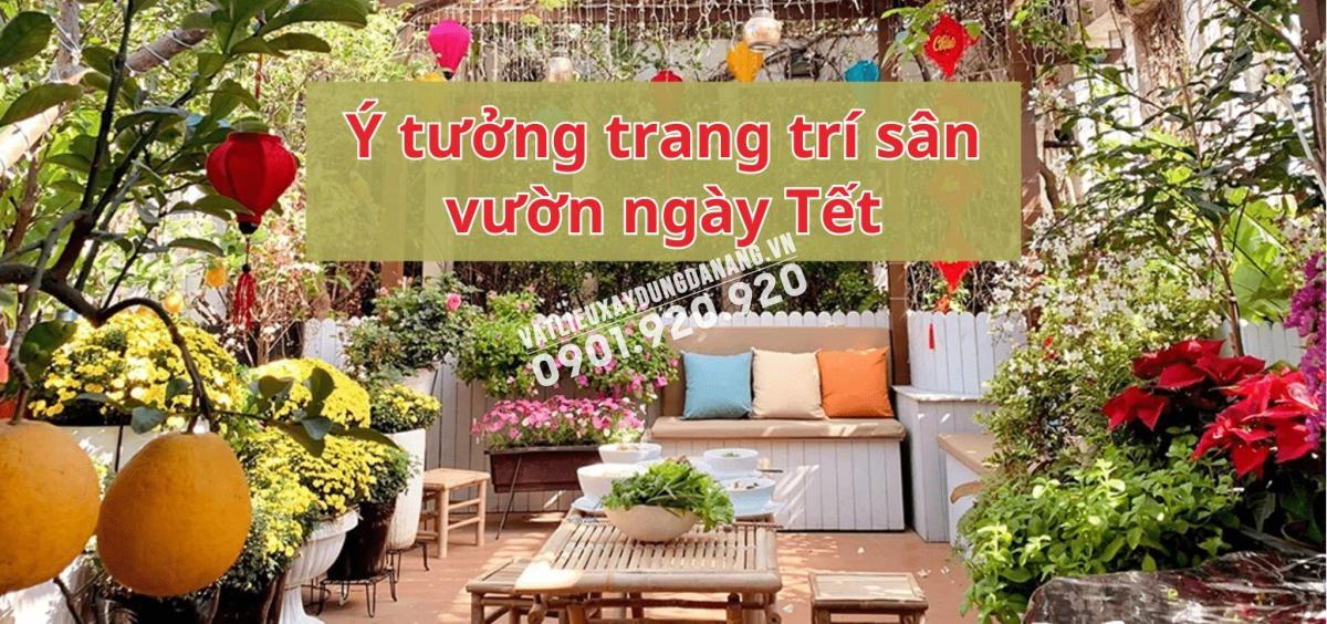 Ý tưởng trang trí sân vườn ngày Tết