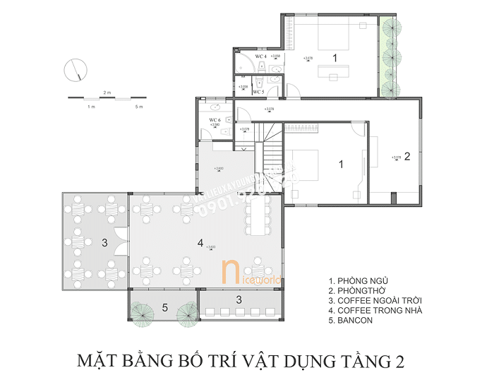 QUÁN CÀ PHÊ KẾT HỢP NHÀ Ở ĐÀ NẴNG ẤN TƯỢNG BỞI NGHỆ THUẬT XẾP GẠCH TUYỆT TÁC