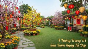 y tuong trang tri san vuon dep ngay tet rV6ZZE 33 Ý tưởng trang trí sân vườn đẹp ngày Tết