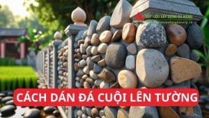 cach dan da cuoi len tuong tcdtJ6 5 Cách dán đá cuội lên tường