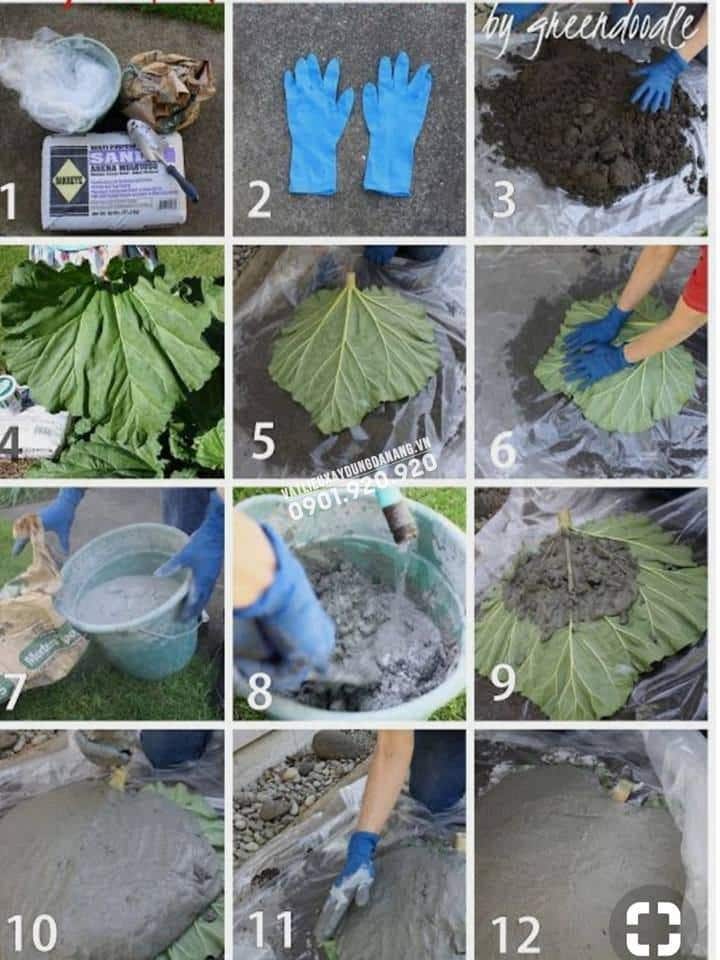 CHIẾC LÁT BÊ TÔNG - VẺ ĐẸP CỦA SỰ SÁNG TẠO TRONG TRANG TRÍ TIỂU CẢNH NGOÀI TRỜI