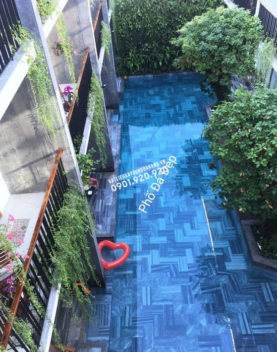 Đá Sọc Dưa Mài Bóng Đen 30x60 cm