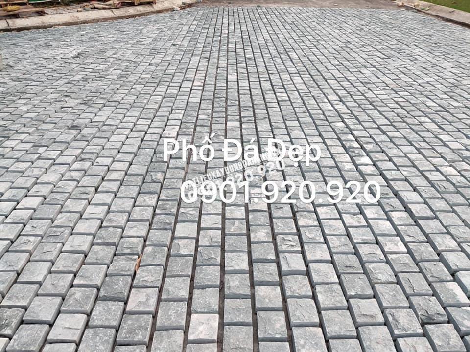 Đá Xanh Rêu Bóc Lồi 10x10x5Cm