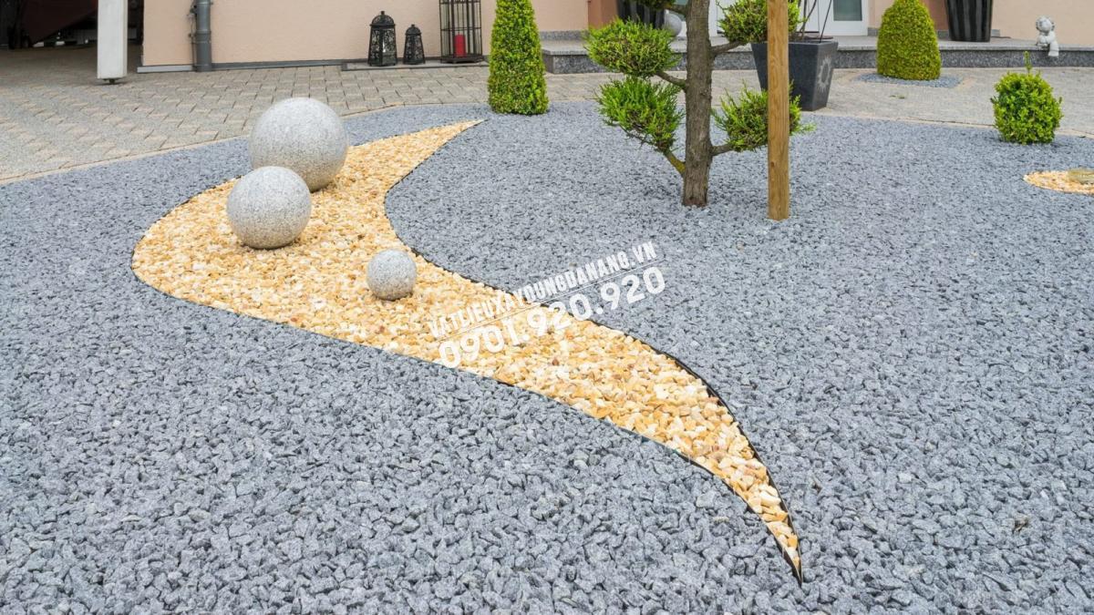 Sân vườn rải đá sỏi độc đáo