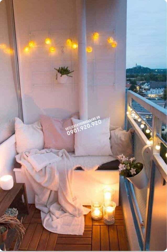 TẬN DỤNG GÓC BAN CÔNG NHỎ HẸP LÀM NƠI THƯ GIÃN LÝ TƯỞNG