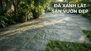 da xanh lat san vuon dep ATQfz1 20 Đá xanh lát sân vườn đẹp