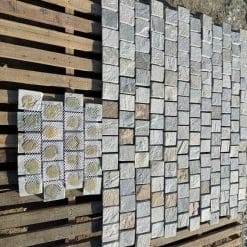 Đá trắng vân gỗ Mosaic Ấn Độ